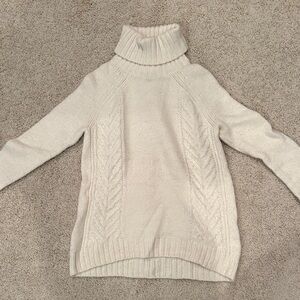 American Eagle Cozy Cream Turtleneck Sweater